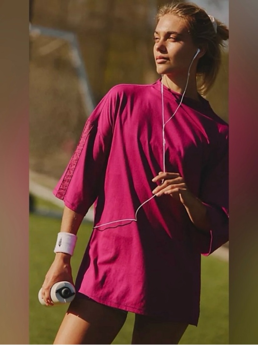 Free People Movement ~  Throw Over Tunic ~ Berry Blitz~ XS ~ * NWT * - Picture 11 of 12